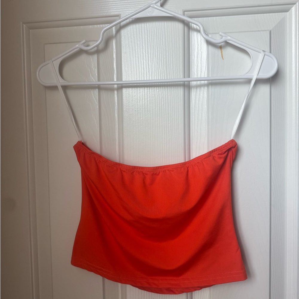 Women's Orange Tube Top